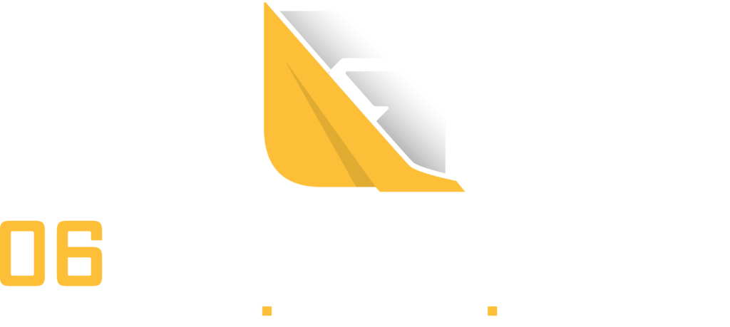 06 Goudronnage : terrassement maçonnerie et goudronnage dans le 06 - Logo blanc